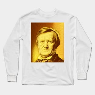 Richard Wagner Golden Portrait | Richard Wagner Artwork 8 Long Sleeve T-Shirt